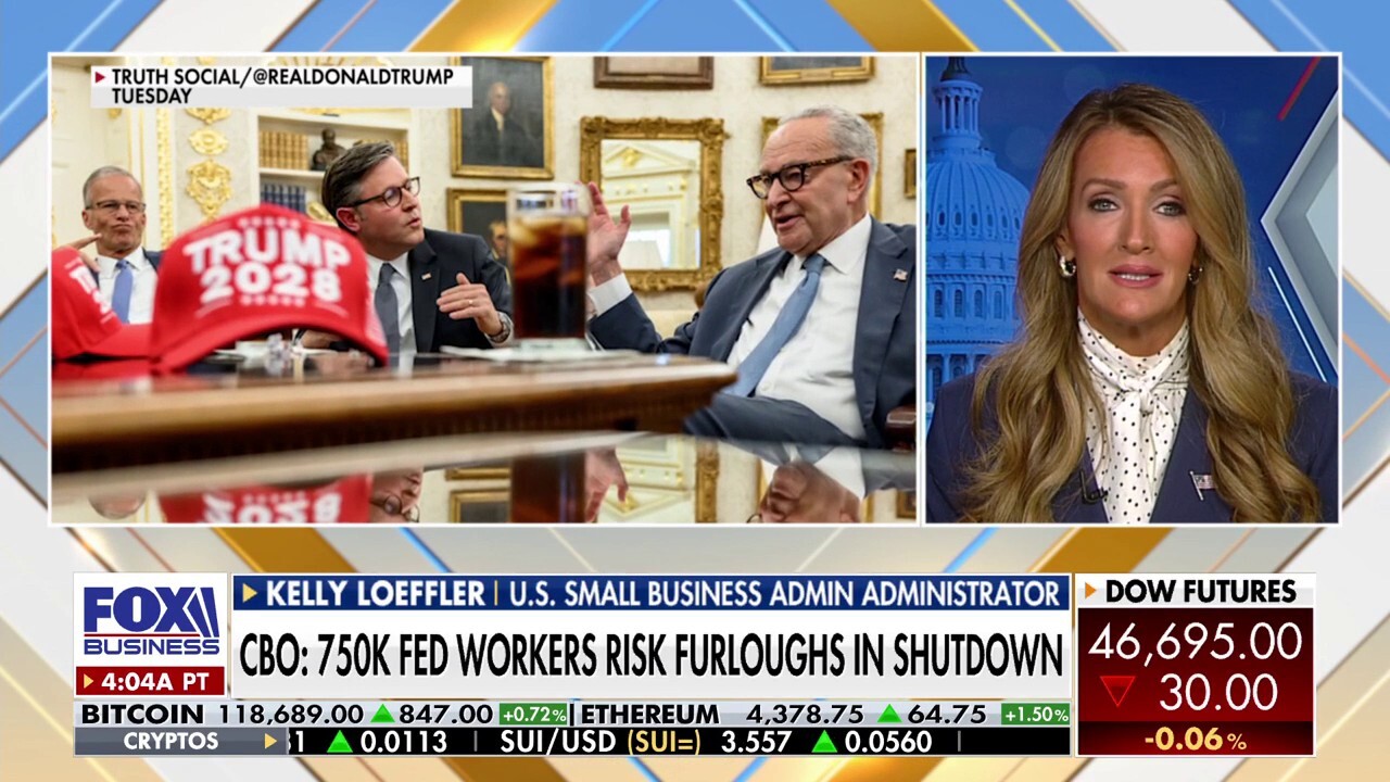 Schumer's funding fight is about blocking Trump's agenda: SBA's Kelly Loeffler 