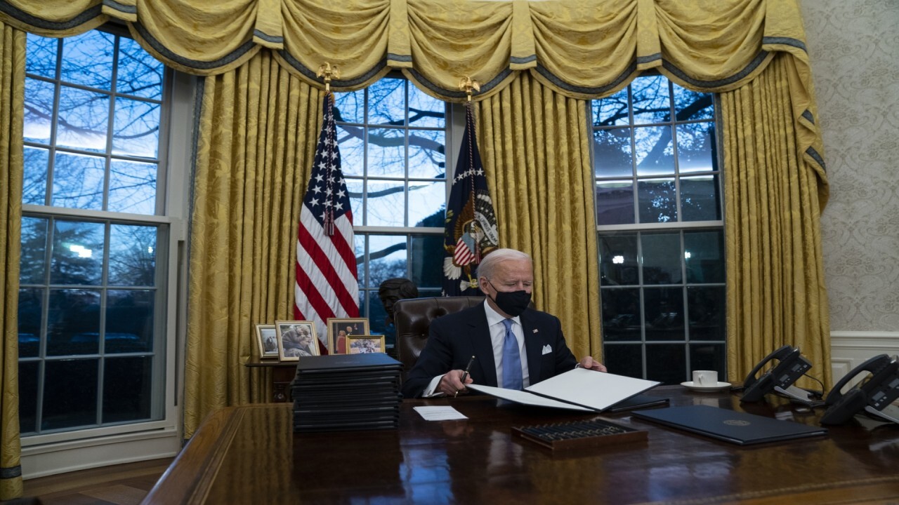 How are Biden's executive actions resonating with Americans?