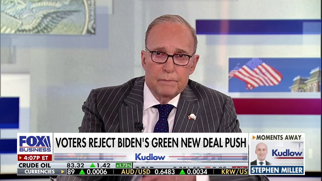 FOX Business host Larry Kudlow gives his take on the Biden administration's green energy push on 'Kudlow.'