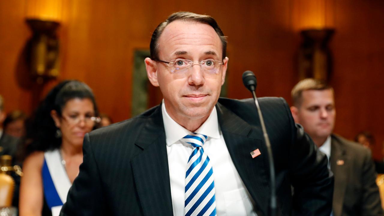 Rod Rosenstein announces indictments of 12 Russian agents