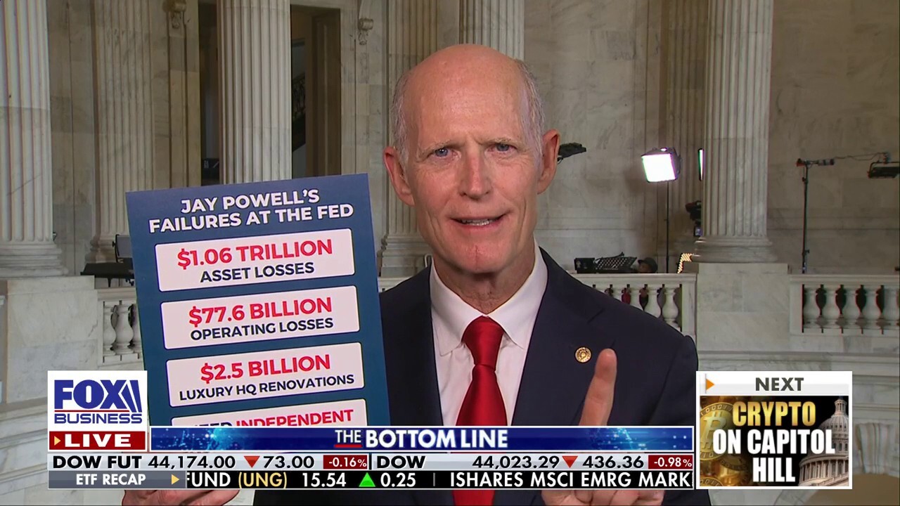 Sen. Rick Scott, R-Fla., discusses the June CPI report and President Donald Trump calling on Fed Chair Jerome Powell to lower interest rates on 'The Bottom Line.'