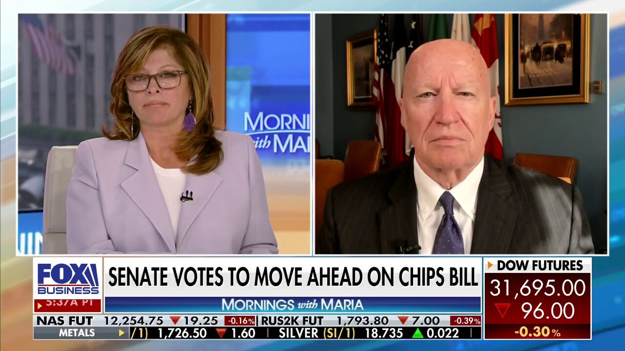 Rep. Kevin Brady, R-Texas, responds to the chip bill which has passed in the Senate and warns the U.S. needs to ‘dominate’ in other field to compete with China.