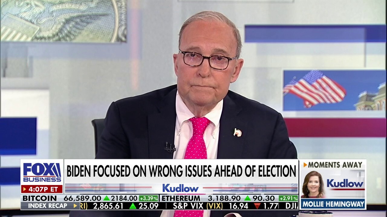 FOX Business host Larry Kudlow gives his take on the NY v. Trump case, anti-Israel protests on college campuses and the Biden administration’s climate change agenda on ‘Kudlow.’