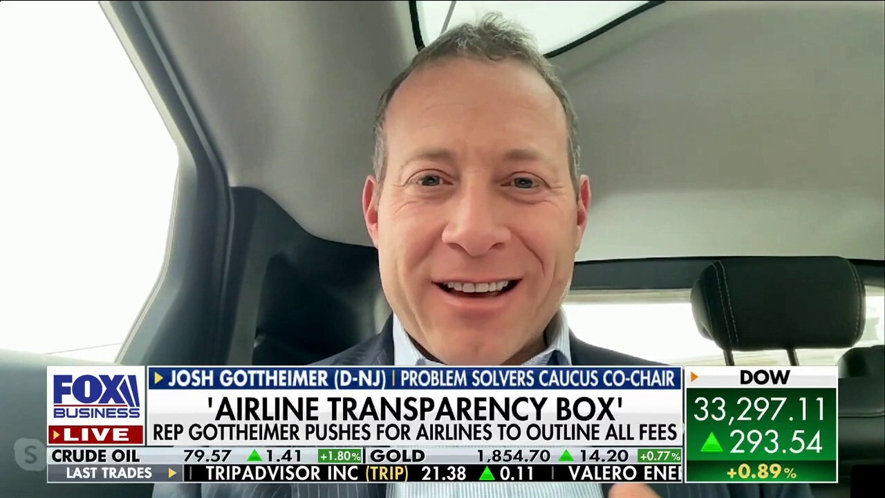 Problem Solvers Caucus co-chair Rep. Josh Gottheimer, D-N.J., calls on airlines to stop hiding fees and disclose the full price of tickets up-front on "The Big Money Show."