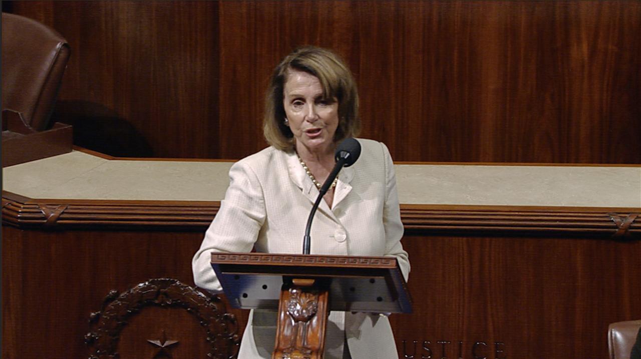 Nancy Pelosi reacts to congressional baseball shooting 