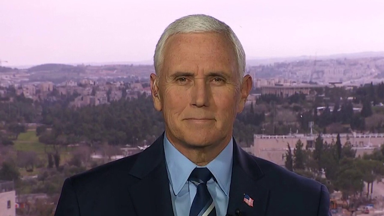 Former Vice President Mike Pence argues the move is necessary given energy is the 'lifeblood' of the country's economy' and calls on Congress, the Biden administration and nations around the world to implement an international embargo. 