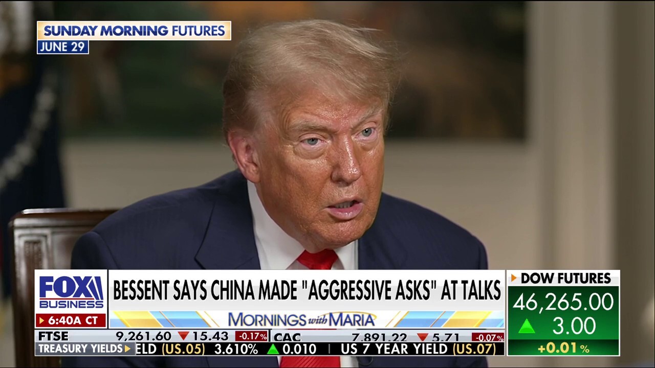 U.S. trade representative Jamieson Greer updates U.S.-China trade talks and President Donald Trump's upcoming call with Xi Jinping on 'Mornings with Maria.'
