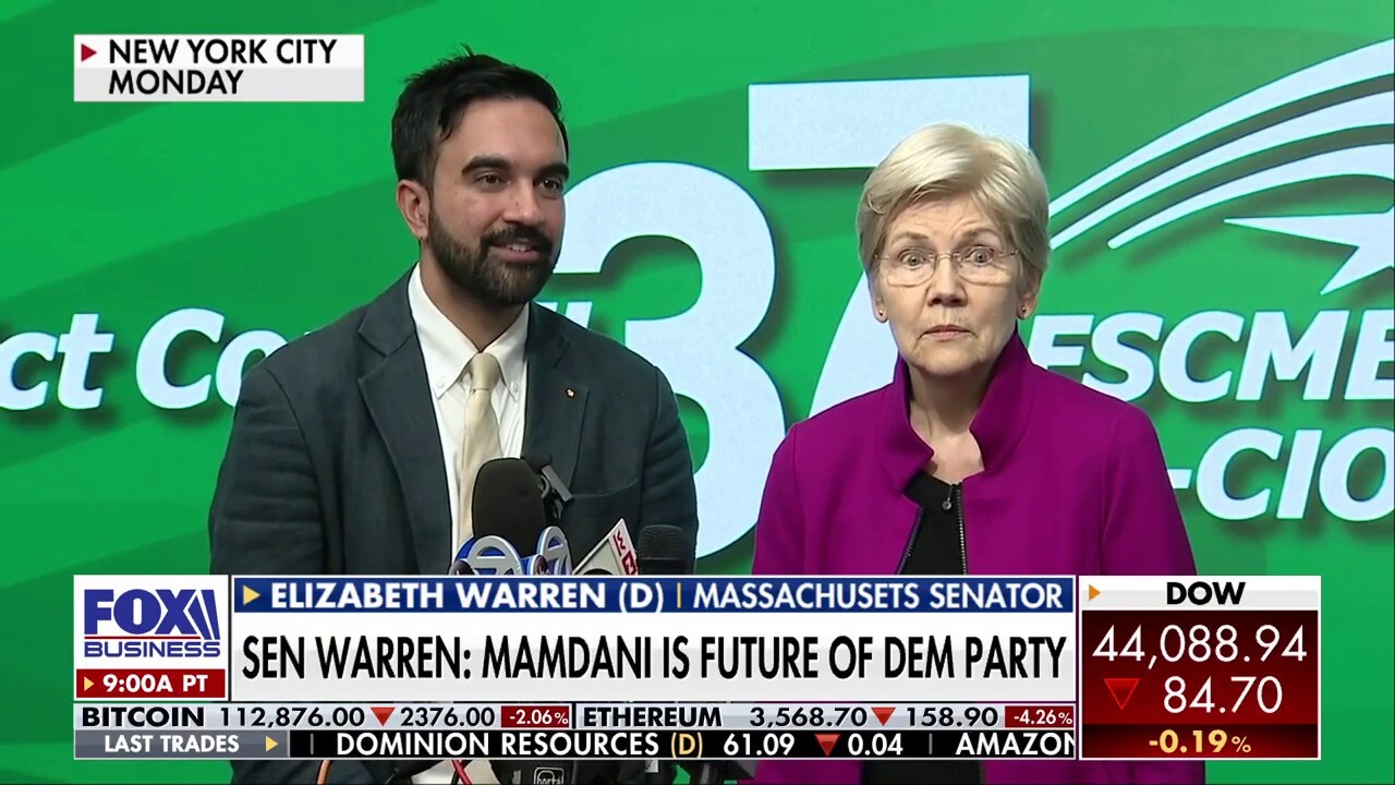 Elizabeth Warren champions Mamdani as 'future' of Democratic Party 