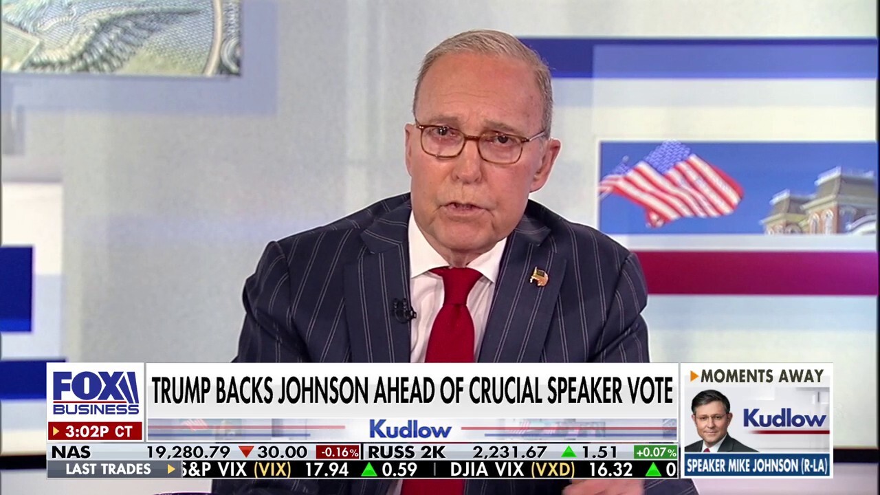  FOX Business host Larry Kudlow discusses the debate over House speakership on 'Kudlow.'