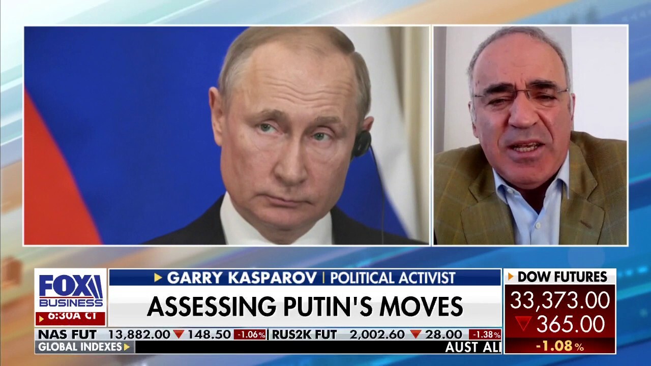 Human Rights Foundation chairman and former world chess champion Garry Kasparov says if Putin succeeds in Ukraine, Taiwan is next.