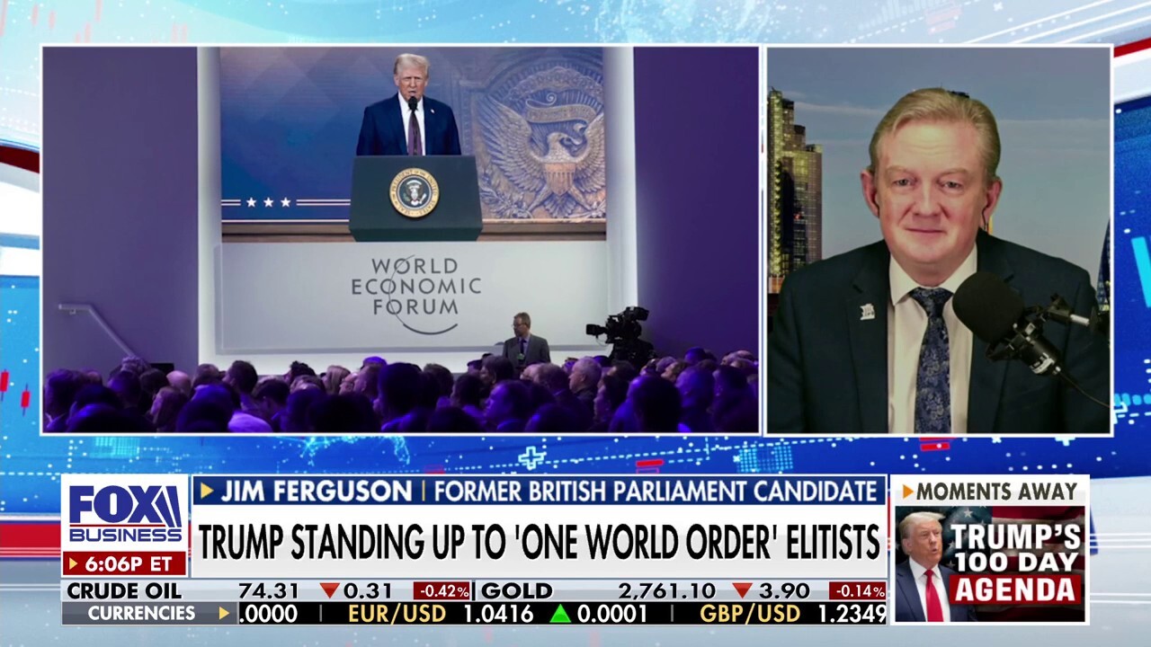 Jim Ferguson praises Trump speech at World Economic Forum: ‘He is putting America first’