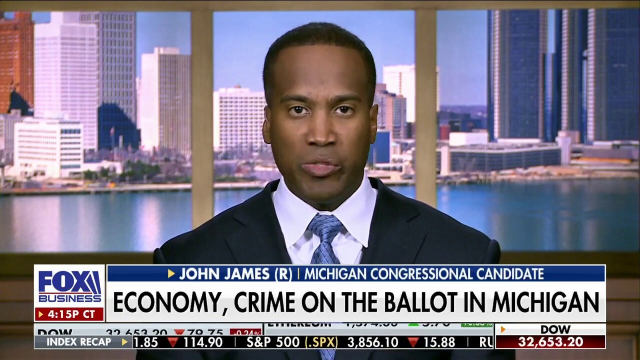 Michigan Congressional candidate John James discusses how economy and crime concerns are on the ballot in MI on ‘Fox Business Tonight.’