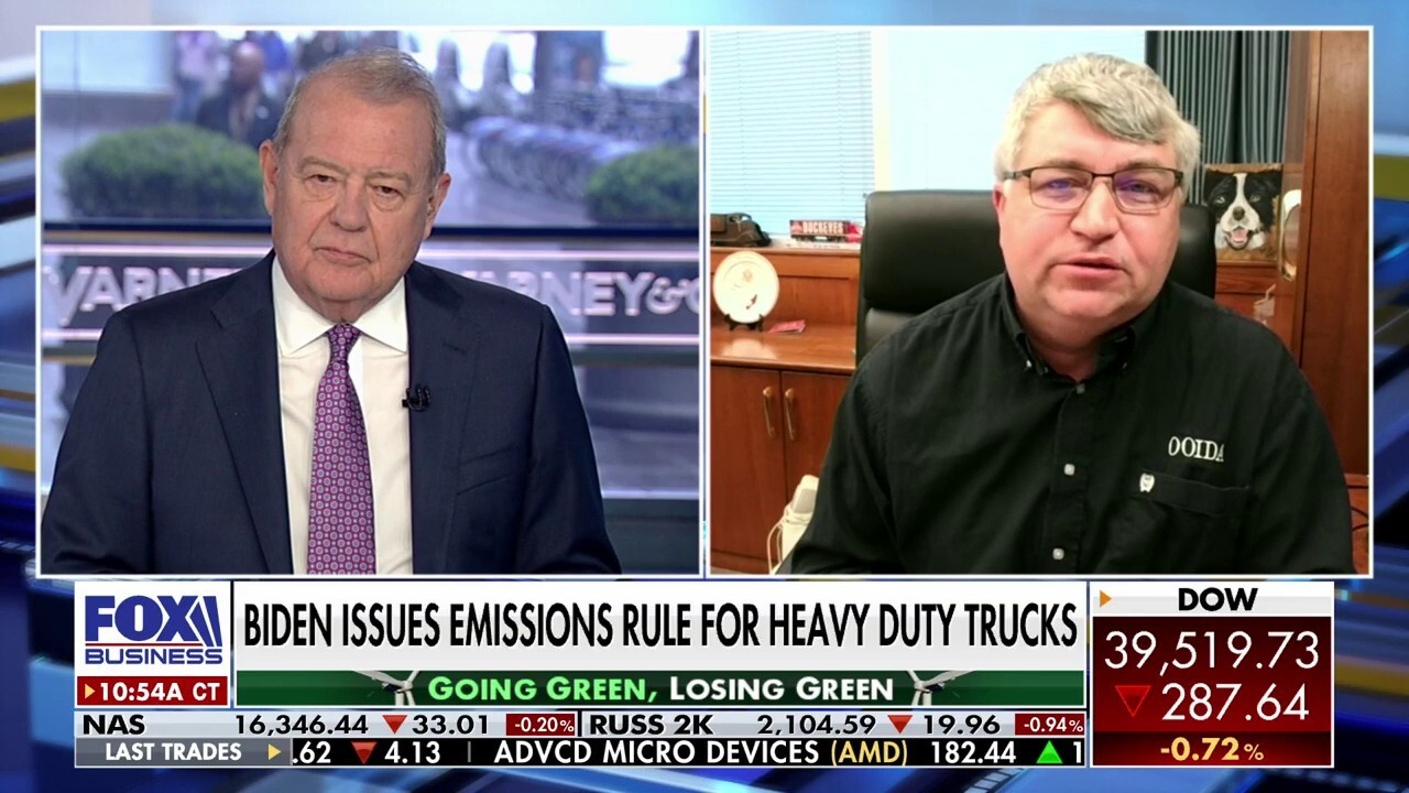 Owner-Operator Independent Drivers Association EVP Lewie Pugh reacts to Biden's crackdown on heavy-duty trucks on 'Varney & Co.'