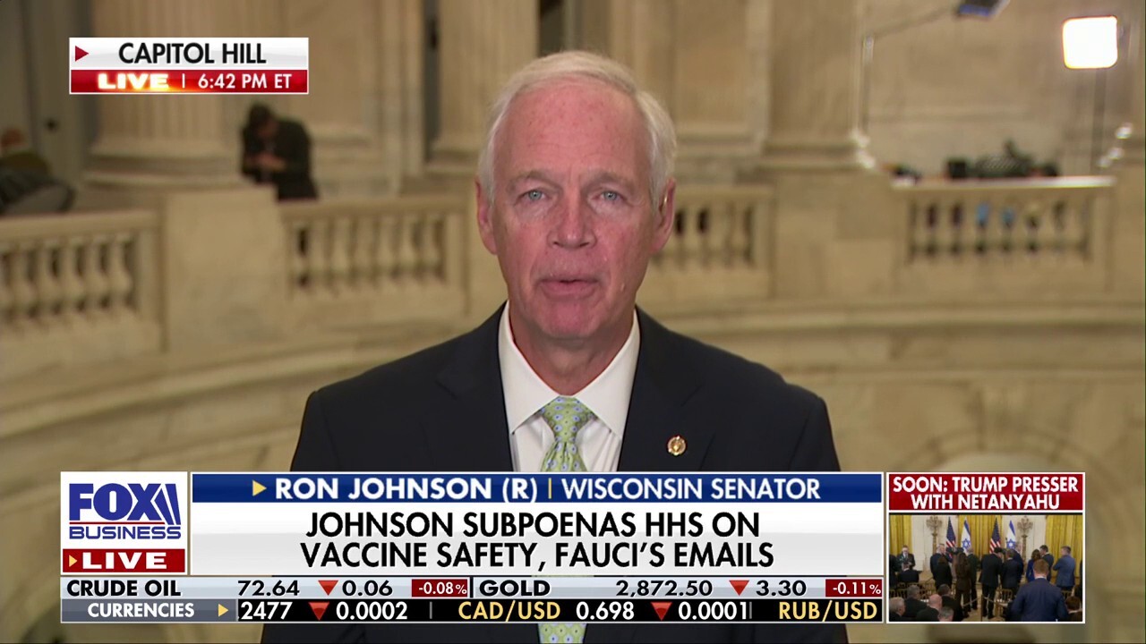 Sen. Ron Johnson, R-Wis., breaks down how President Donald Trump’s tariff policies are addressing the fentanyl crisis and explains his subpoena for information on the COVID vaccine on ‘The Bottom Line.’