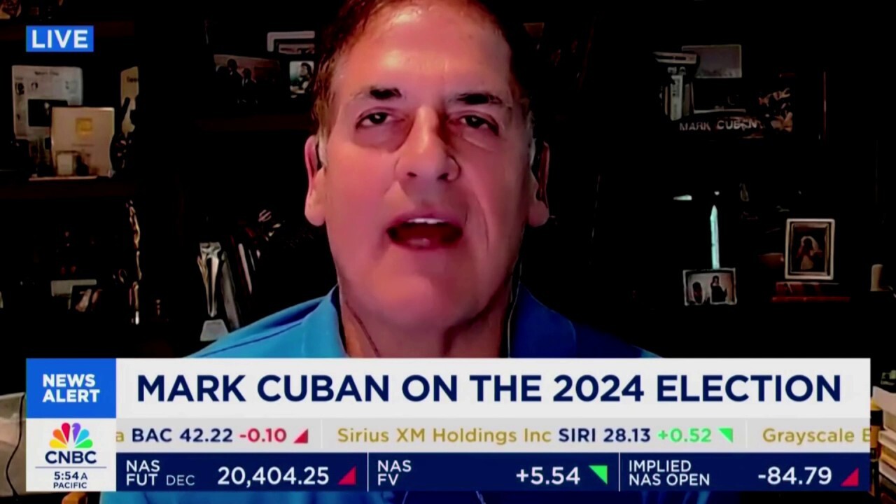 Billionaire and "Shark Tank" star Mark Cuban, who is a surrogate for the Kamala Harris campaign, said he believes in "country over party."