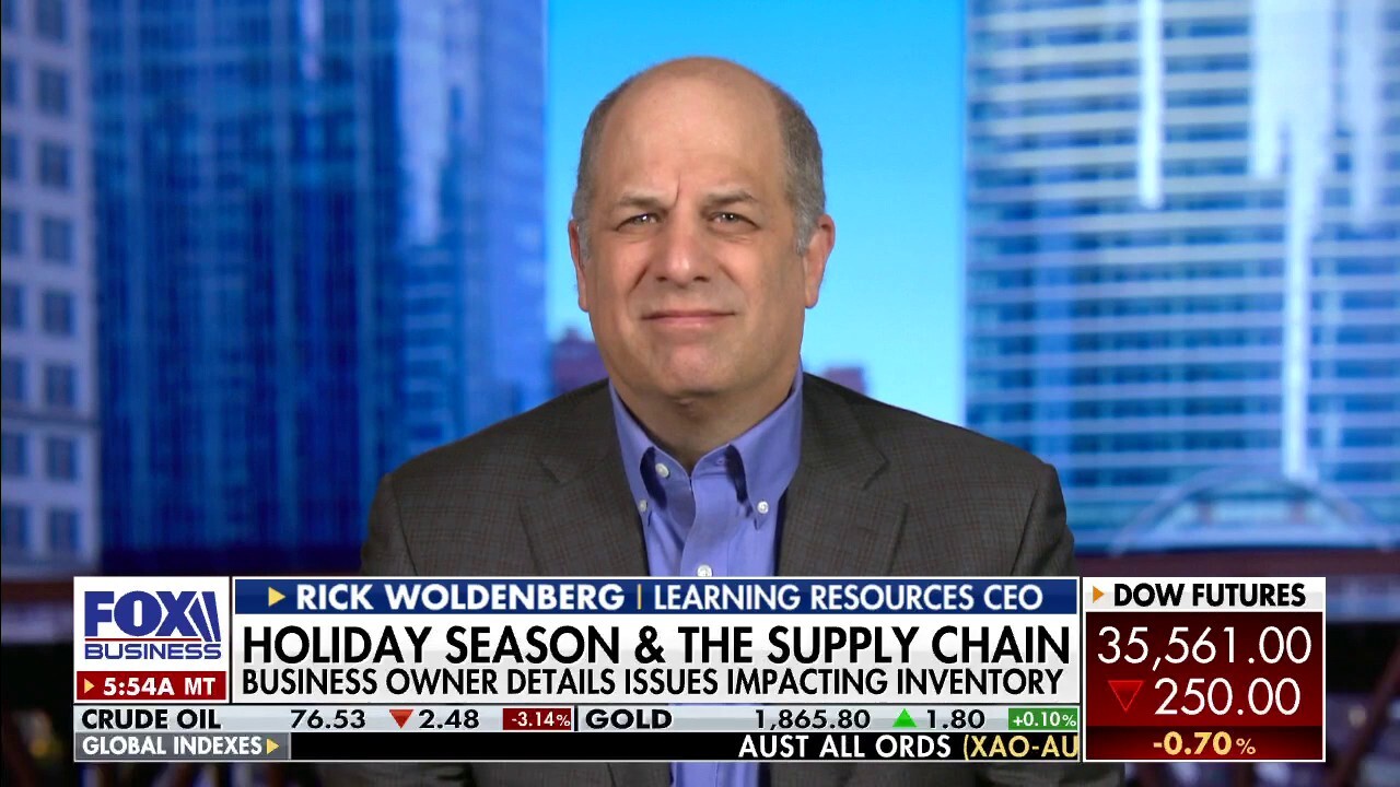 Learning Resources CEO Rick Woldenberg on how supply chain issues have impacted his business and what to expect for the upcoming holiday season.