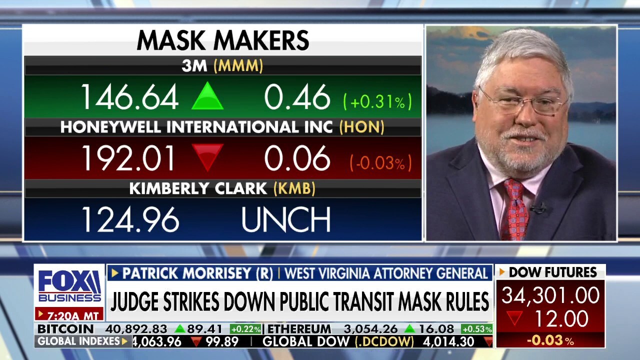 West Virginia Attorney General Patrick Morrisey discusses a federal judge striking down the public transportation mask mandate.