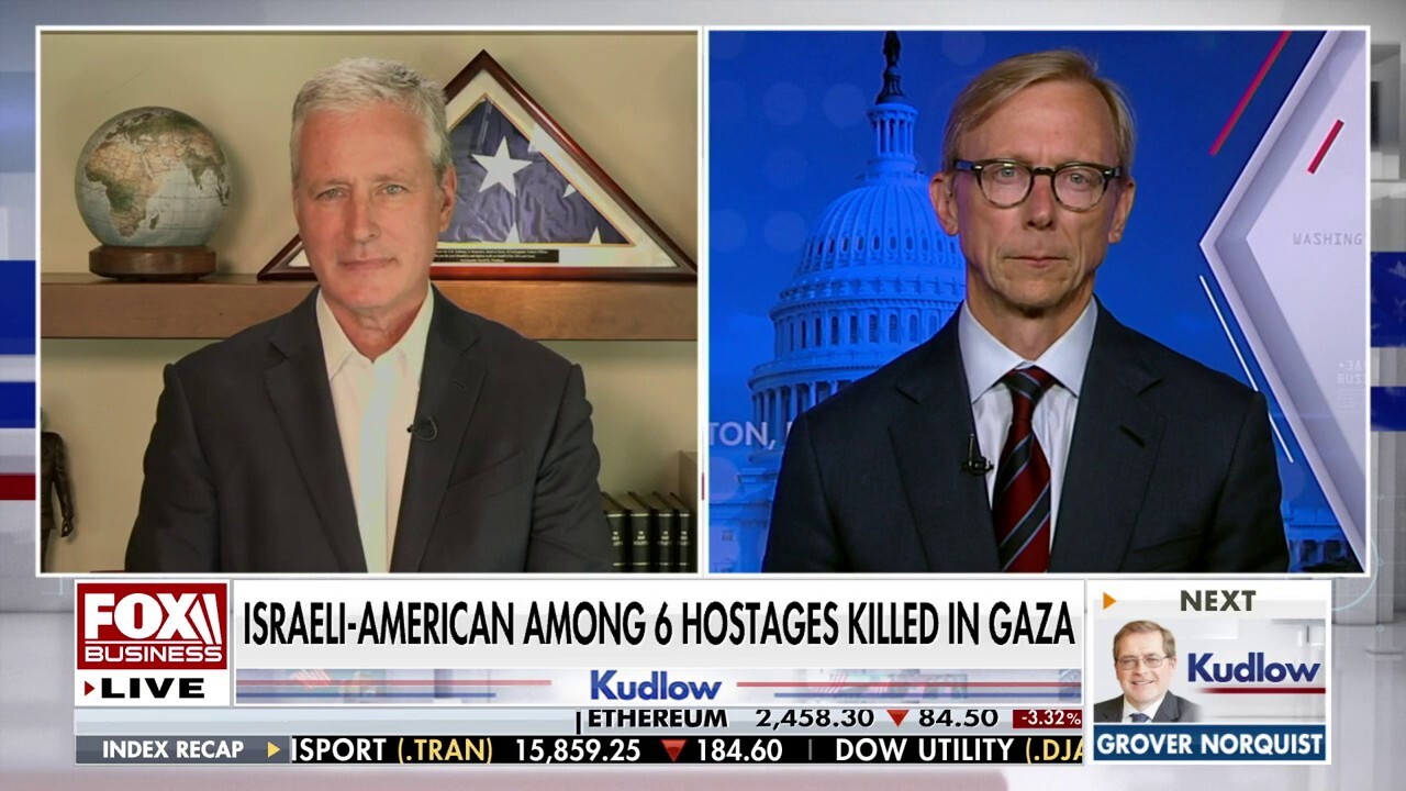 'Kudlow' panelists Robert O’Brien and Brian Hook react to six hostages, including a U.S. citizen, killed in Gaza.