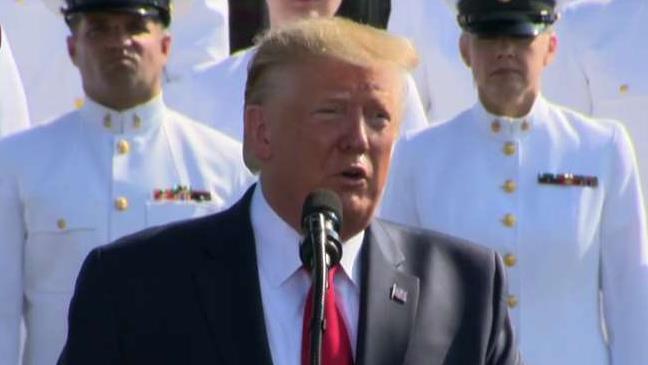 Trump: No enemy on Earth can match the overwhelming strength, skills and might of the American Armed Forces