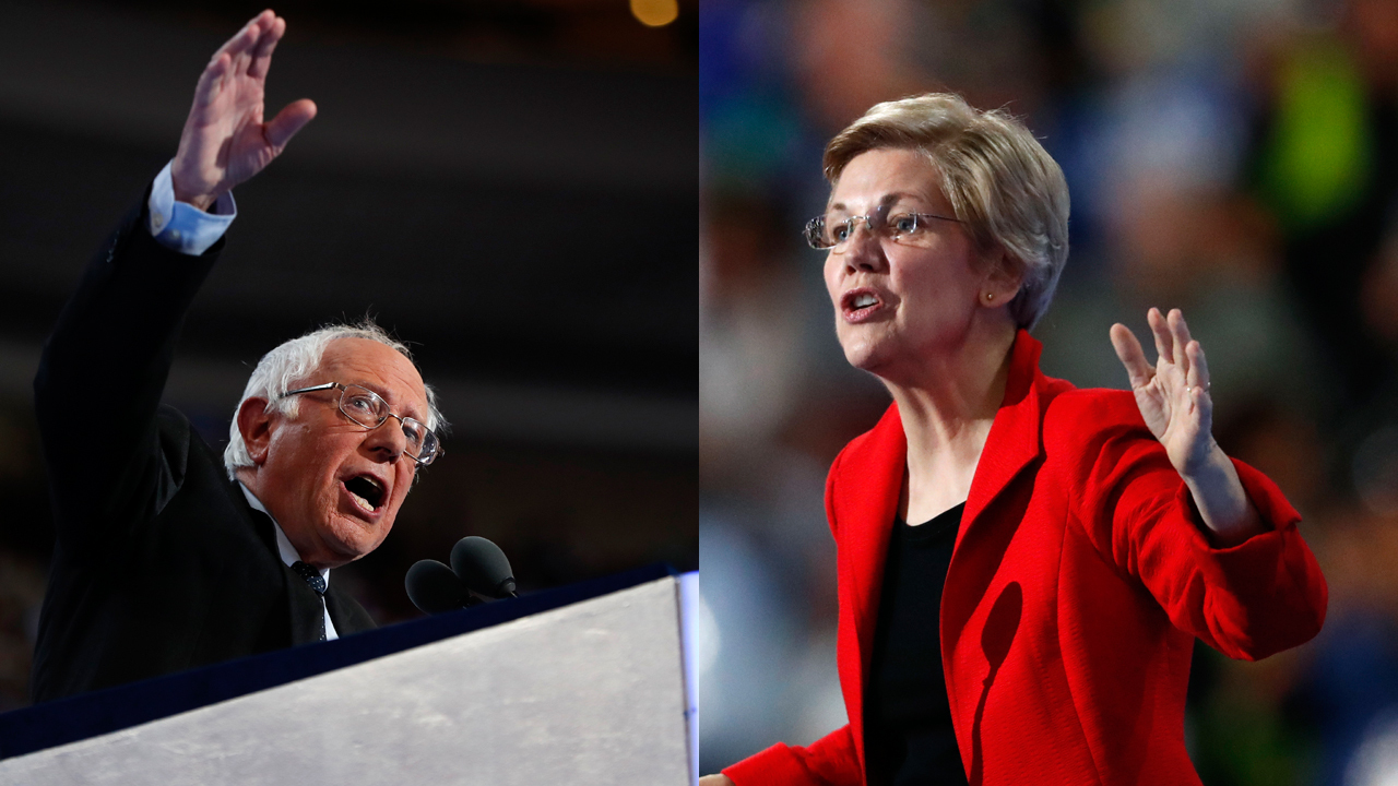 Sanders, Warren push for more government at DNC