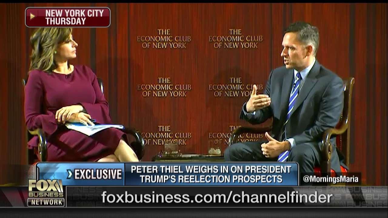 Peter Thiel: If Trump Runs in 2020, He Will Get Re-Elected