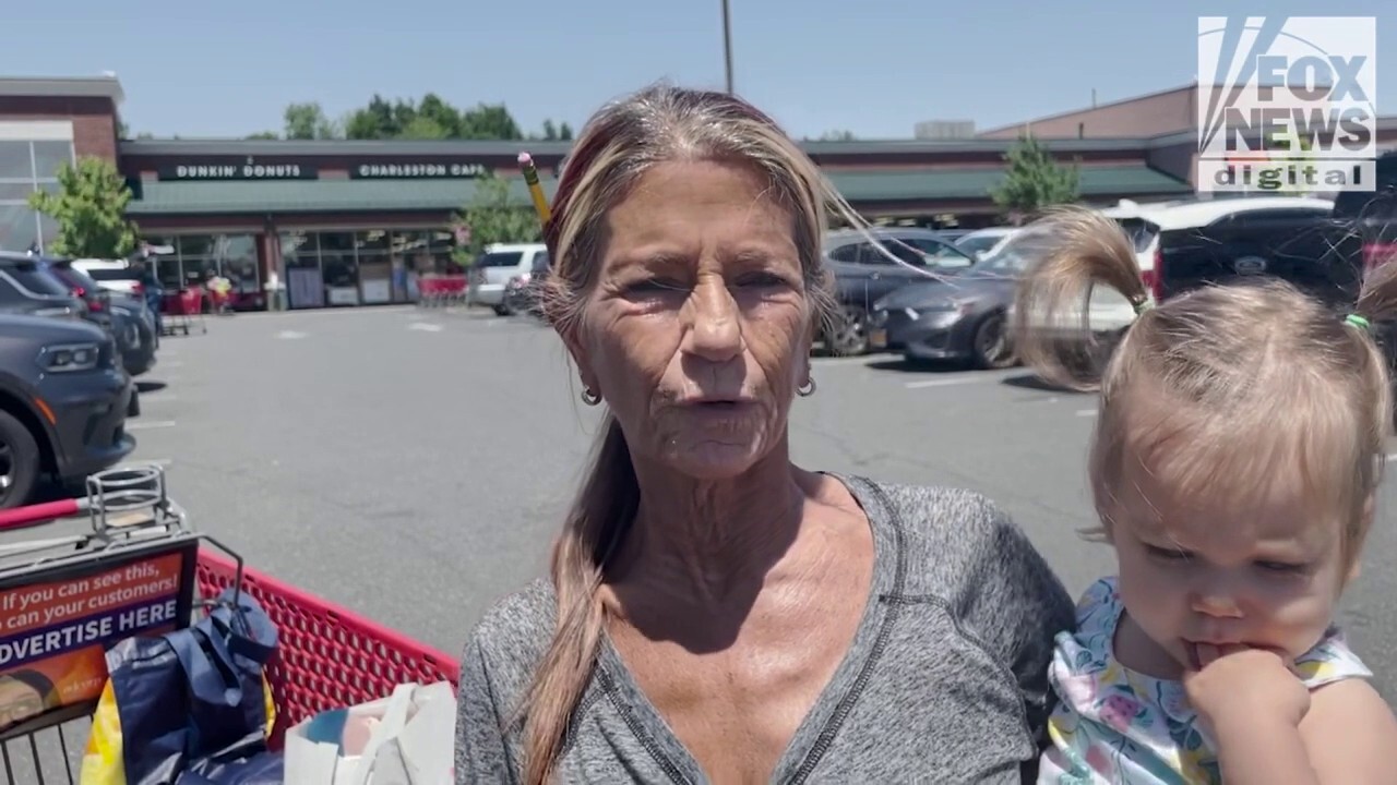 Grocery shoppers in New York and Virginia shared how the economy under Joe Biden has impacted them after the president's outburst during an AFL-CIO conference.