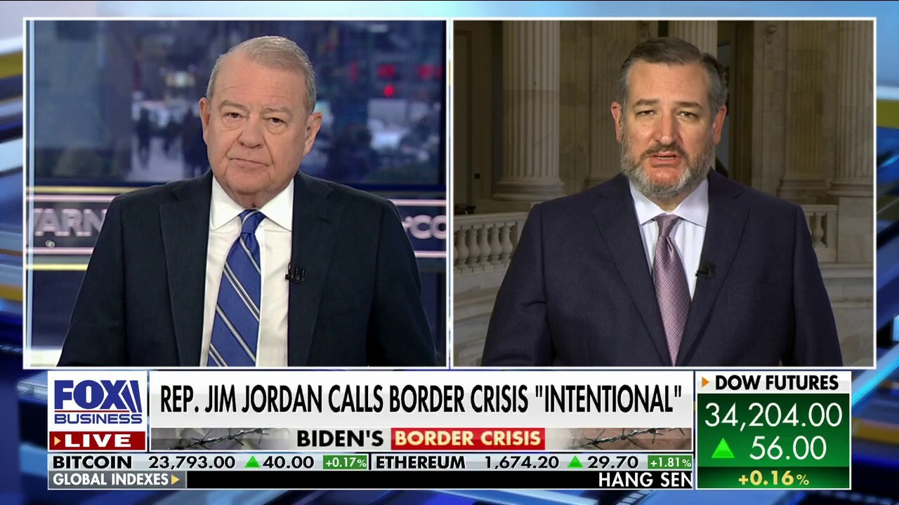 Sen. Ted Cruz accused the Biden administration of deliberately causing the border crisis, telling on 'Varney & Co' he believes the House will impeach DHS Secretary Mayorkas.