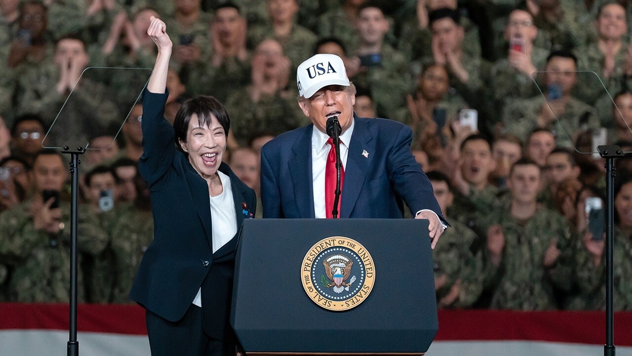 Trump delivers strong message to China aboard USS Washington in Japan