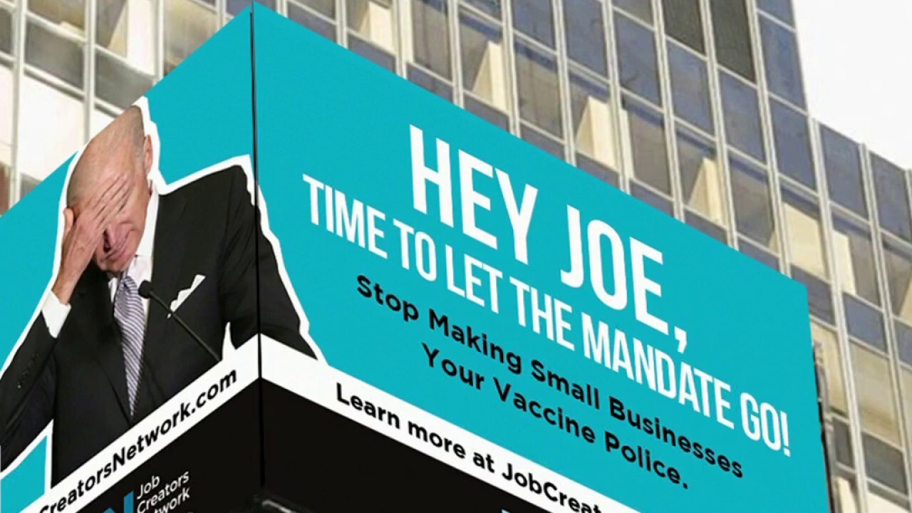 JCN calls out Biden vaccine mandate with New York City billboard