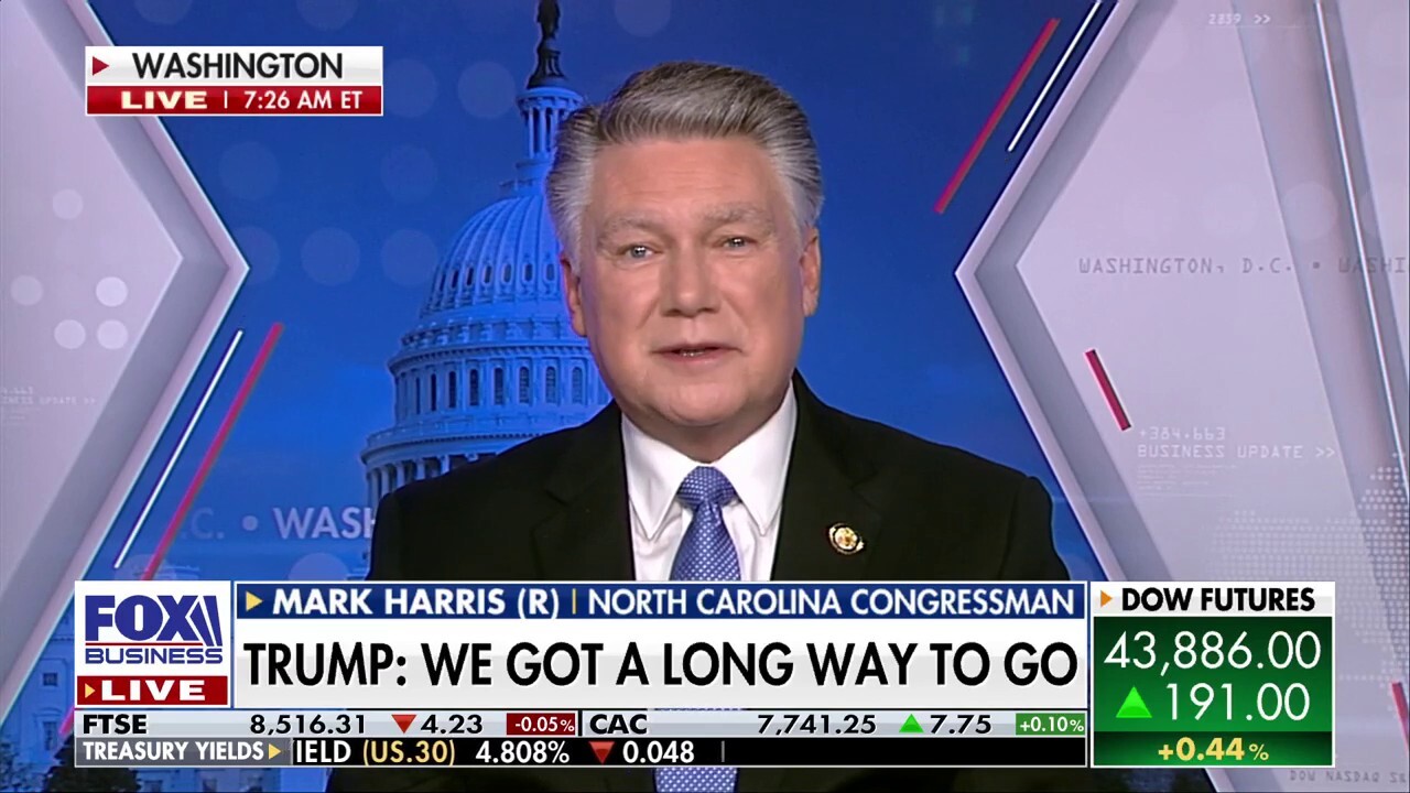 Rep. Mark Harris, R-N.C., expresses confidence in passing Trump's legislative priorities through both Republican-controlled chambers and the 'strong indication' that America is a world leader again.