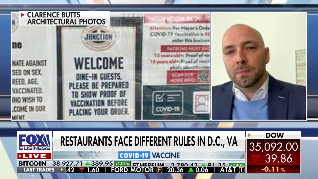 Virginia restaurant owner faces criticism after posting sign about vaccination status