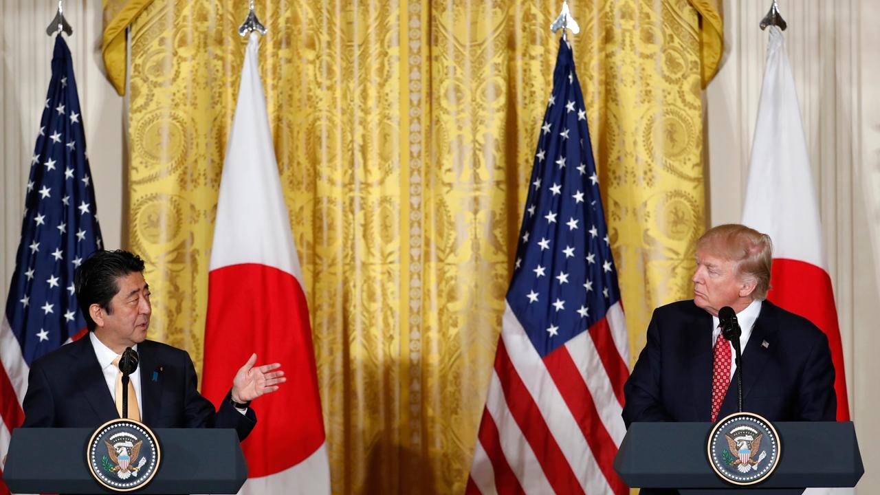 Trump, Japan PM Shinzo Abe respond to FBN on terror, trade
