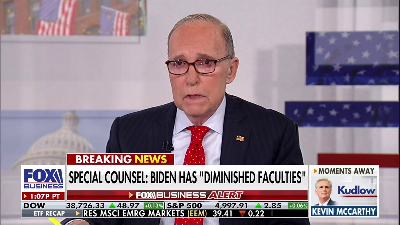 Fox Business host Larry Kudlow reacts to the president's classified documents case on 'Kudlow.'