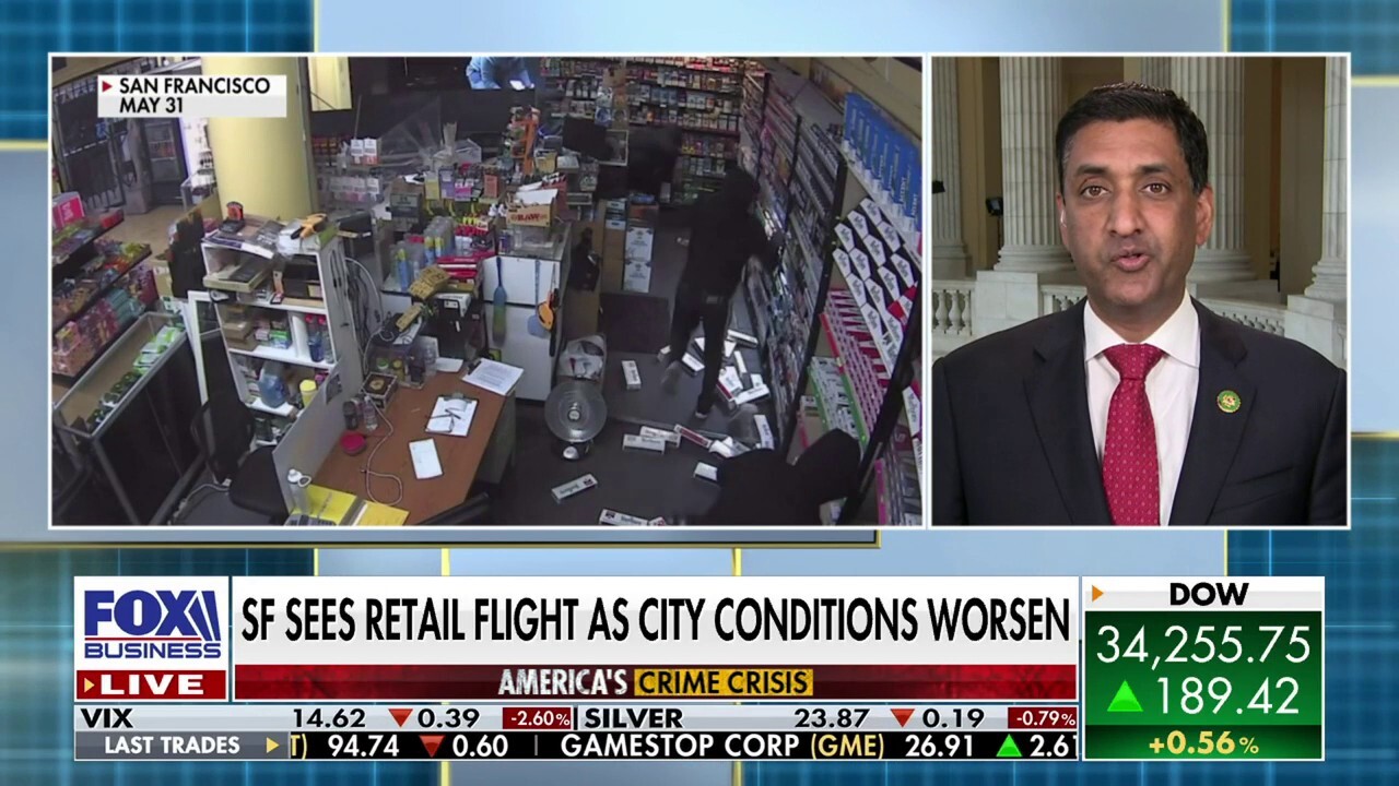 Rep. Ro Khanna, D-Calif., discusses how bad San Francisco's crime issue is getting as Bay area conditions worsen on 'Cavuto: Coast to Coast.'