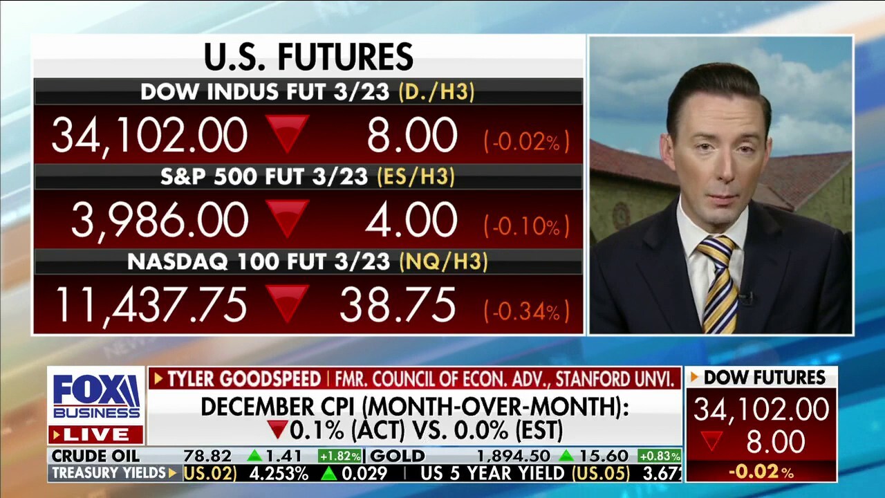 Former Council of Economic Advisers acting Chairman Tyler Goodspeed reacts to the release of the December CPI on 'Mornings with Maria.'