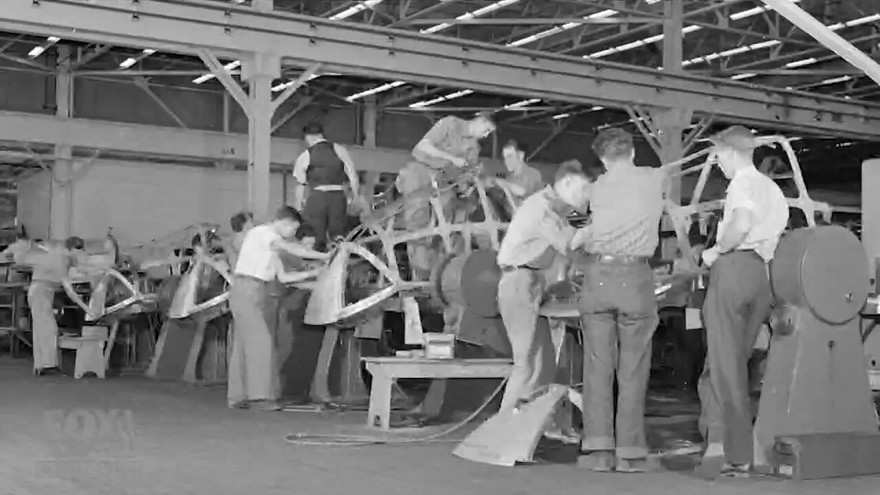 Host Stuart Varney dives into the history behind the mass production of American bombers during WWII on ‘American Built.’