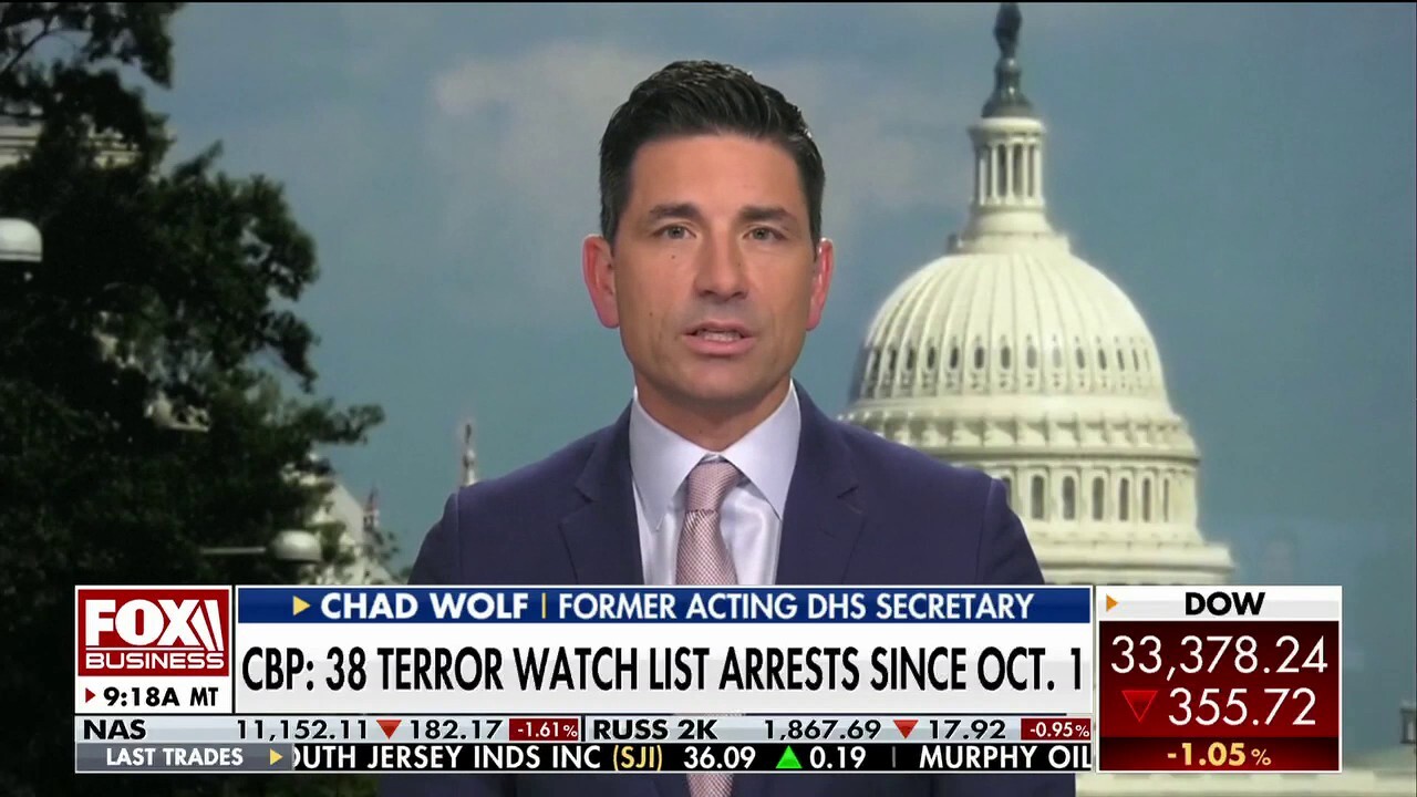 Former acting DHS secretary Chad Wolf discusses whether there is evidence of terrorists crossing the southern border on 'Varney & Co.'