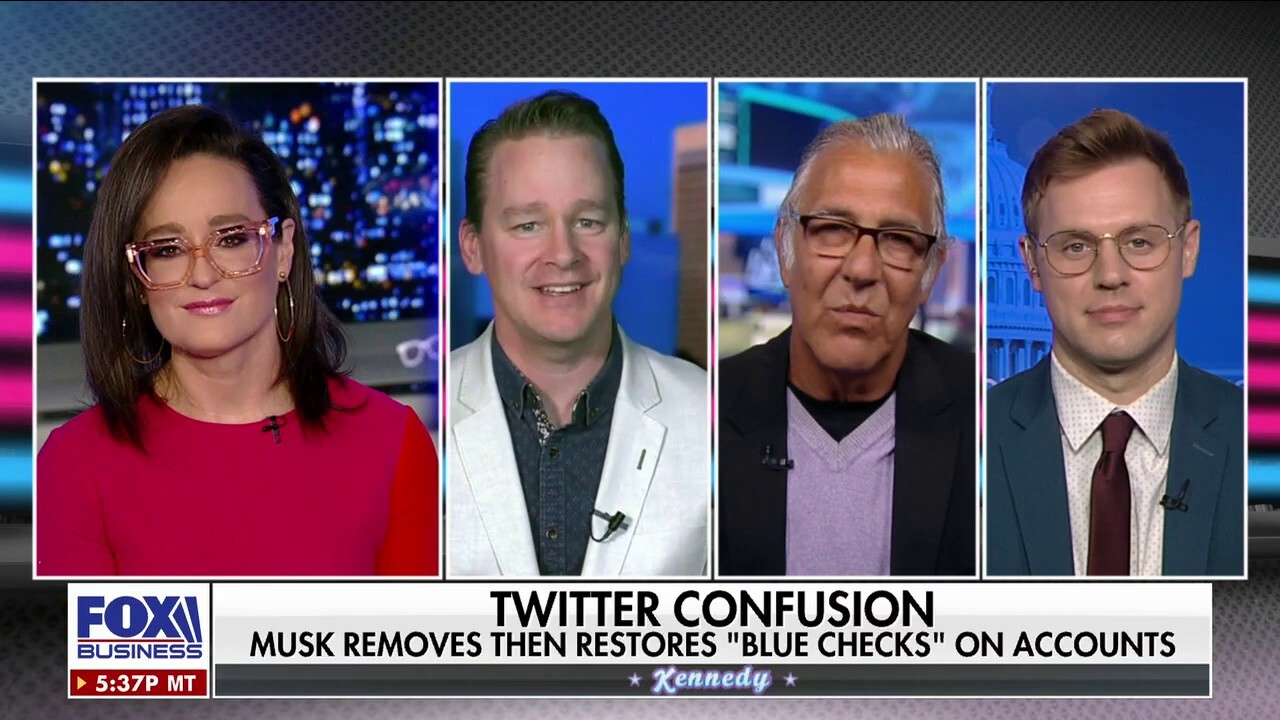 'Kennedy' panelists Robby Soave, Gary Hoffmann and Scott Levenson discuss Twitter's decision to add blue checks to the accounts of dead celebrities. 