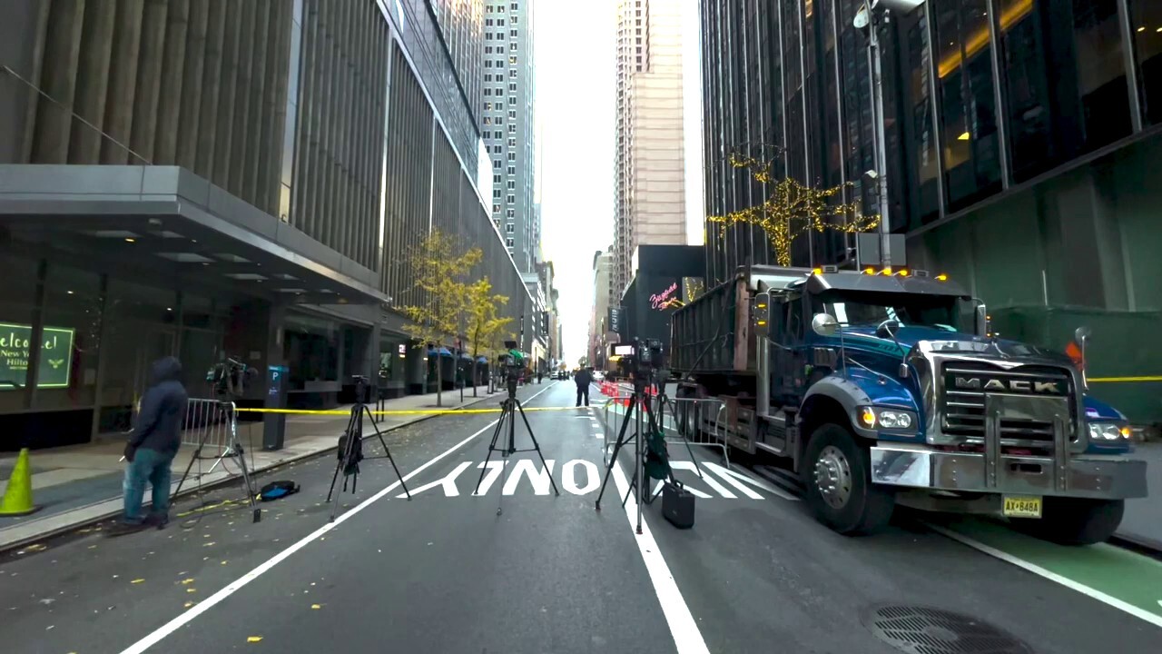 Scenes near the Hilton Hotel in Midtown Manhattan where 50 year-old, Brian Thompson was murdered. (Julia Bonavita/Fox News Digital)