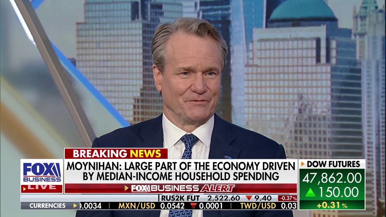 Bank of America CEO Brian Moynihan joins ‘Mornings with Maria’ to preview the bank’s Investor Day, discuss growth strategy, Fed rate moves and credit stress