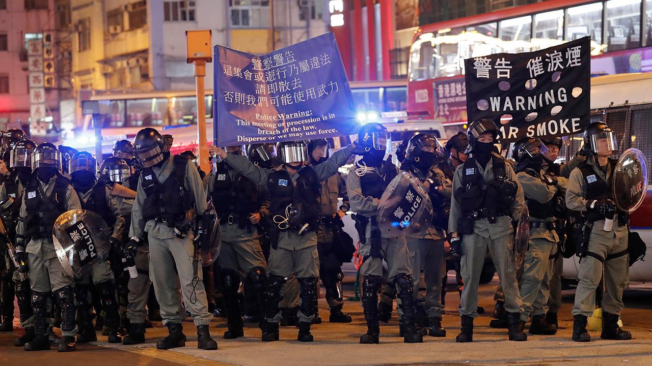 Christmas in Hong Kong marked by protests, tear gas