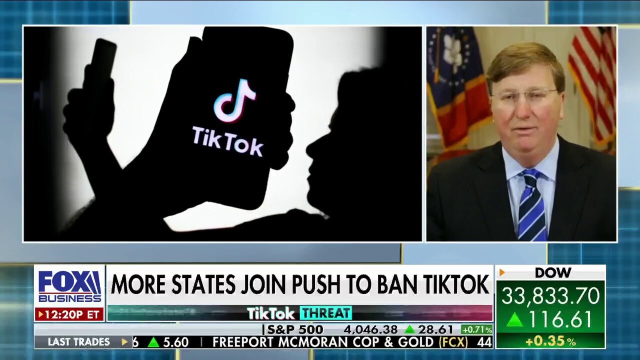 Mississippi Republican Gov. Tate Reeves tells 'Cavuto: Coast to Coast' why he outlawed TikTok on all state devices.
