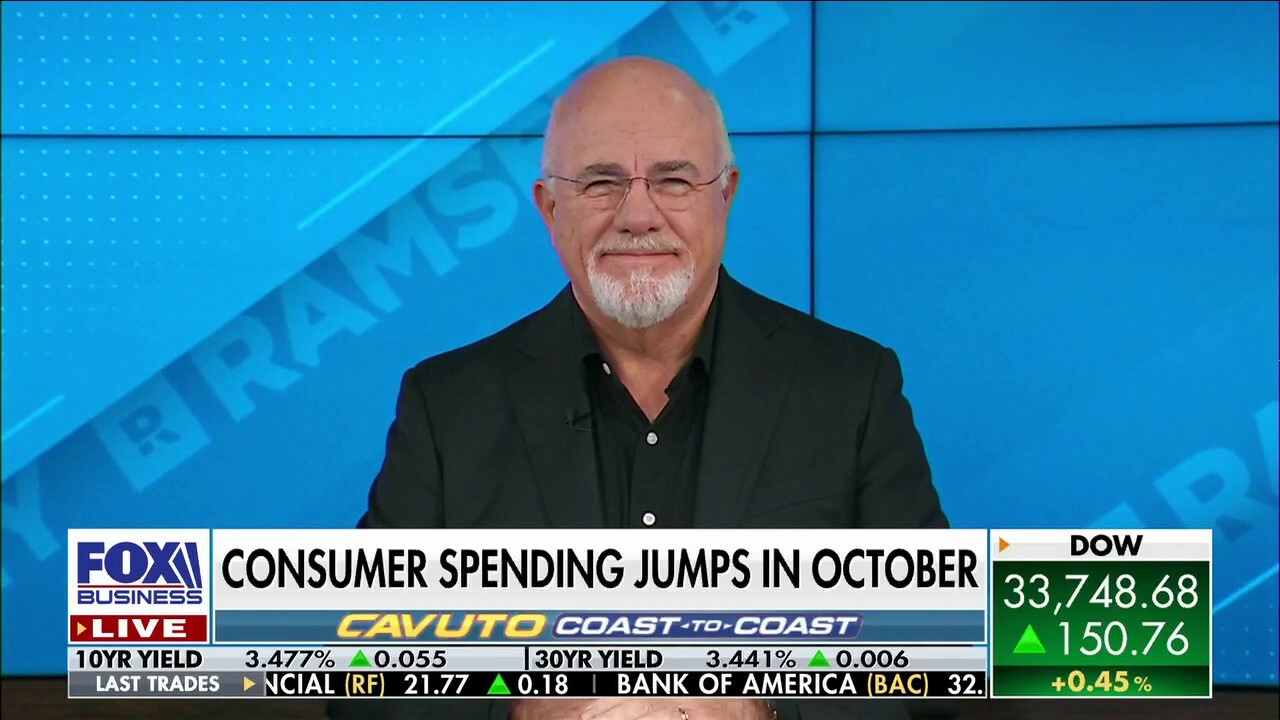 Ramsey Solutions founder Dave Ramsey encourages consumers to 'slow down and back up a little bit' in a 'tight' economy.