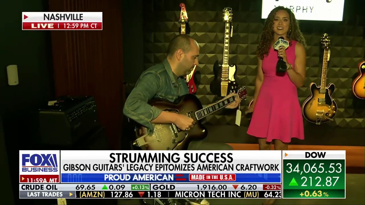 FOX Business’ Madison Alworth speaks with Gibson’s Mat Koehler and Mark Agnesi on what makes the guitar maker such an iconic, American-made brand.
