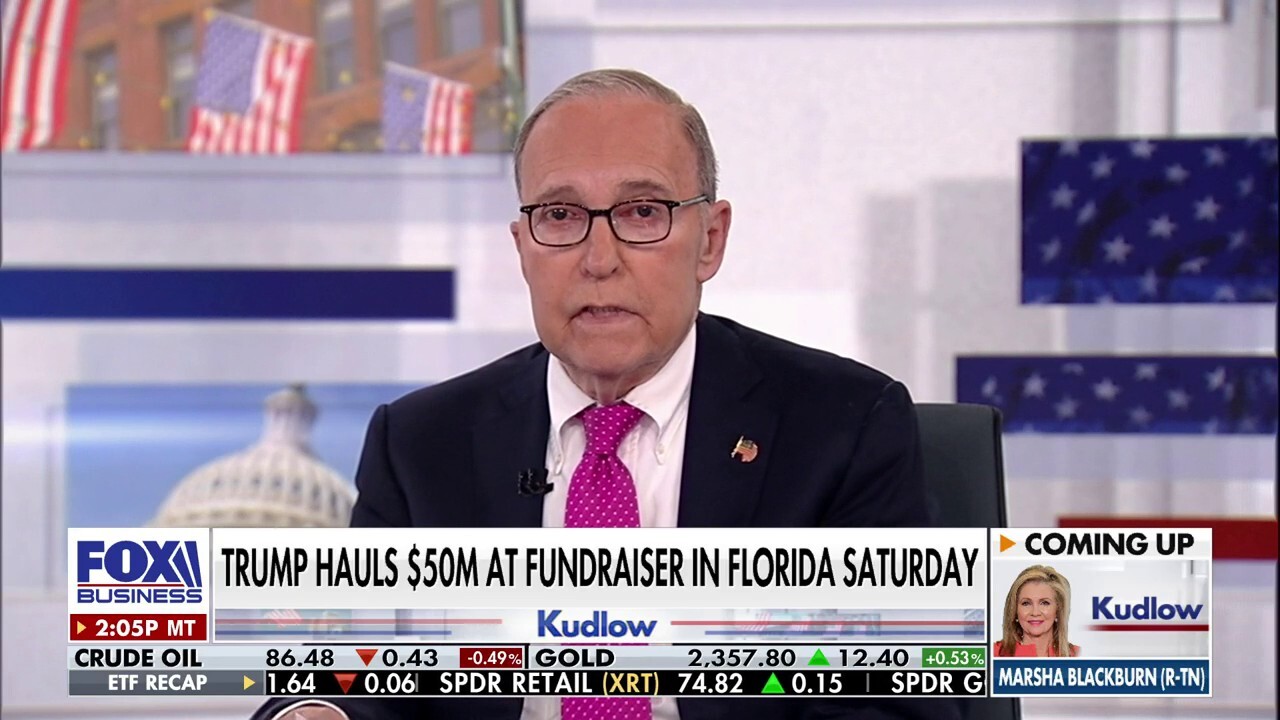 FOX Business host Larry Kudlow reacts to former President Trump's 'smashing fundraiser' ahead of the 2024 election on 'Kudlow.'
