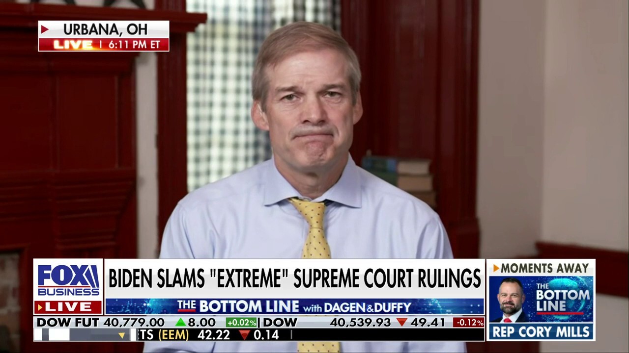 Biden, Harris’ Supreme Court plans are ‘not gonna happen’: Rep. Jim Jordan