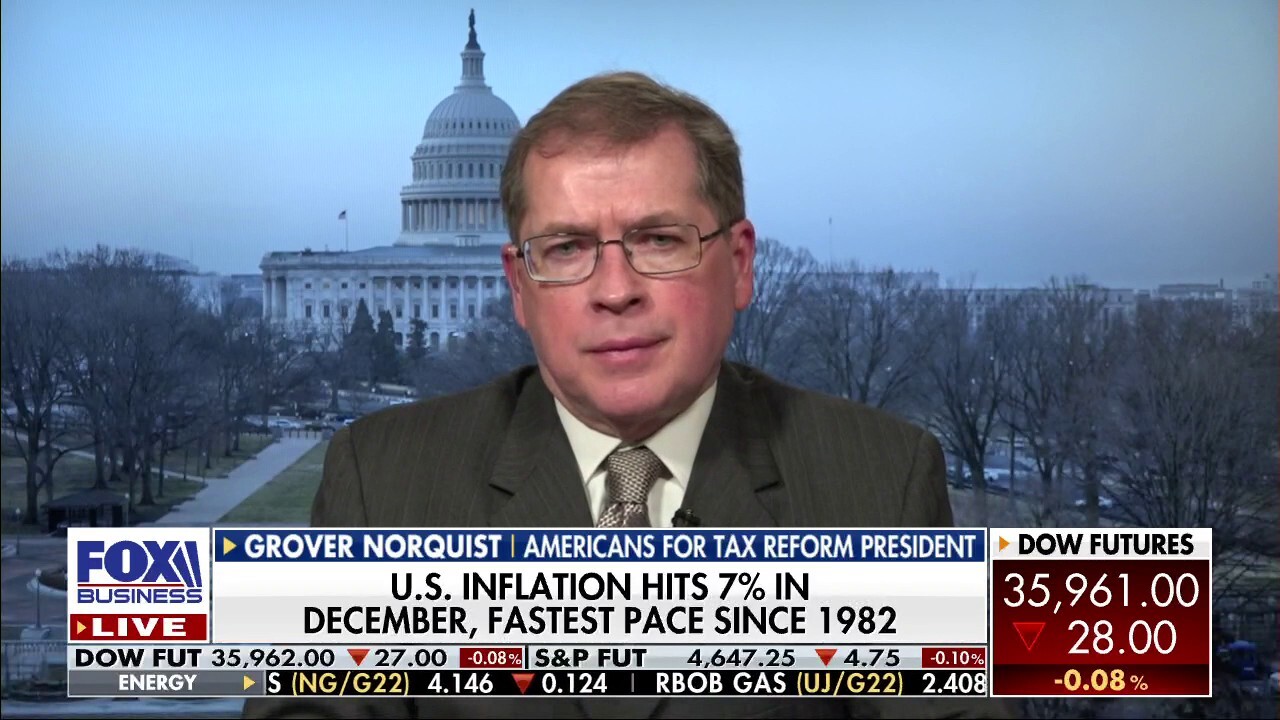 Americans for Tax Reform President Grover Norquist slams Biden administration over its' handling of inflation.