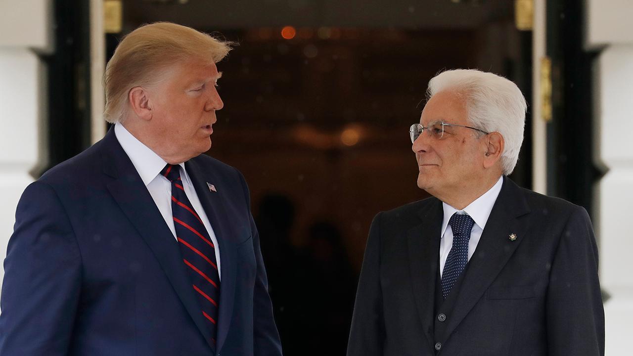  Trump, Italian President Mattarella deliver remarks at joint press conference 