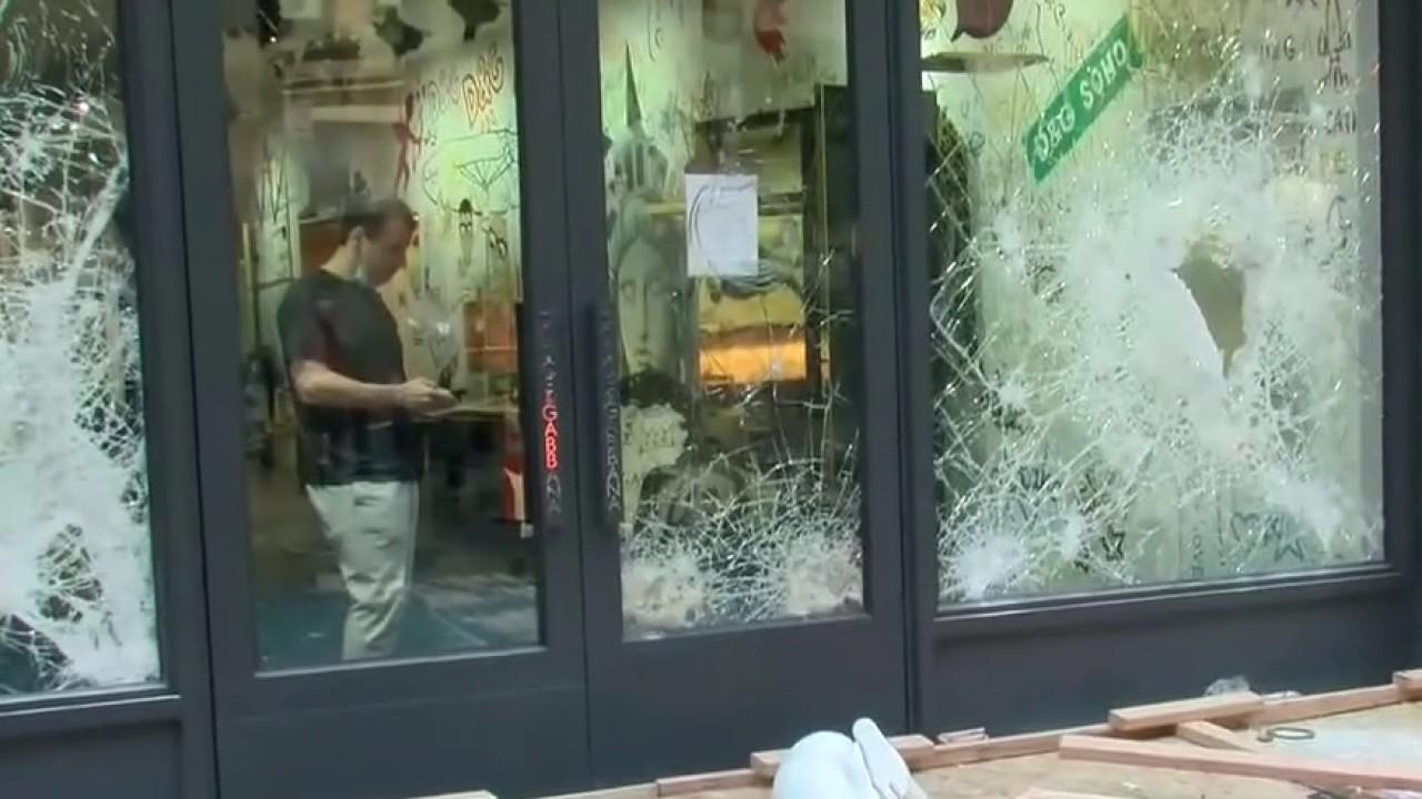 Rioters loot high-end Soho shops 