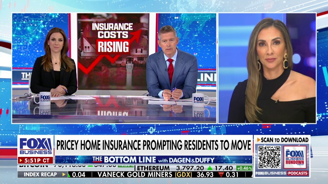 FOX Business real estate contributor Katrina Campins discusses the increase in home insurance premiums on 'The Bottom Line.'